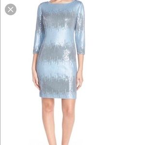 Vince Camuto Blue Sequin Dress